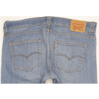 Levi's 506 Men Blue Straight Regular Stretch Jeans W38 L30