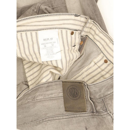 Replay Waitom Men Grey Straight Regular Jeans W34 L32