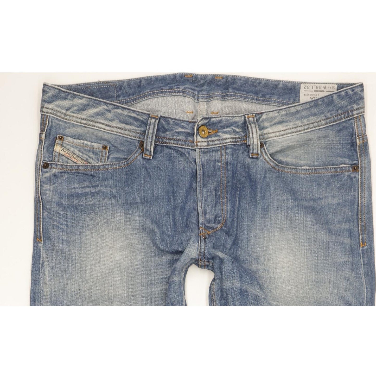 Diesel Viker Men Blue Straight Regular Jeans W36 L32