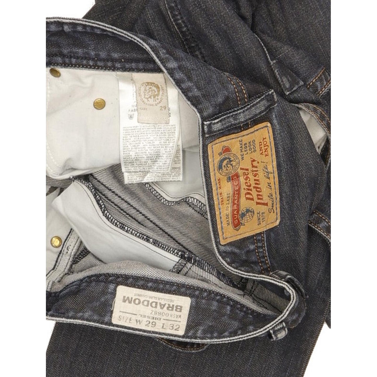 Diesel Braddom 0088Z Men Blue Tapered Slim Jeans W29 L32
