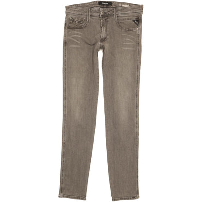 Replay Anbass Men Grey Skinny Slim Stretch Jeans W31 L34