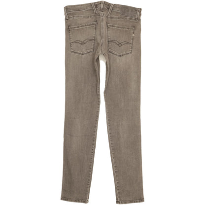 Replay Anbass Men Grey Skinny Slim Stretch Jeans W31 L34
