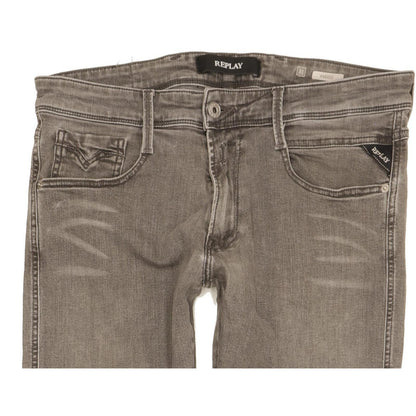 Replay Anbass Men Grey Skinny Slim Stretch Jeans W31 L34