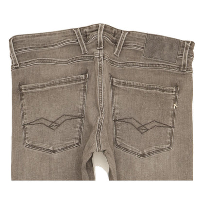 Replay Anbass Men Grey Skinny Slim Stretch Jeans W31 L34