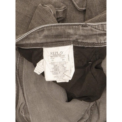 Replay Anbass Men Grey Skinny Slim Stretch Jeans W31 L34