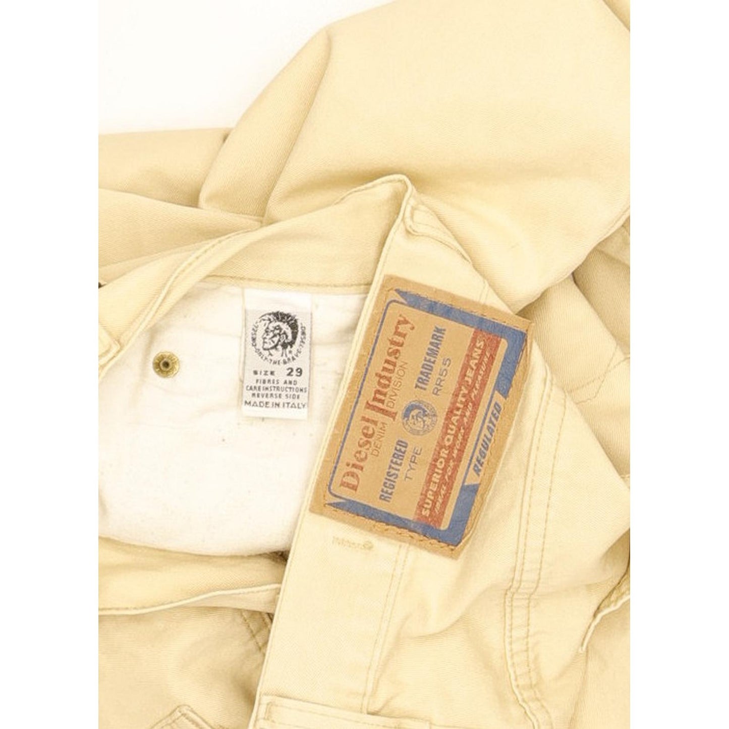 Diesel Cheyenne Men Beige Straight Regular Jeans W29 L30