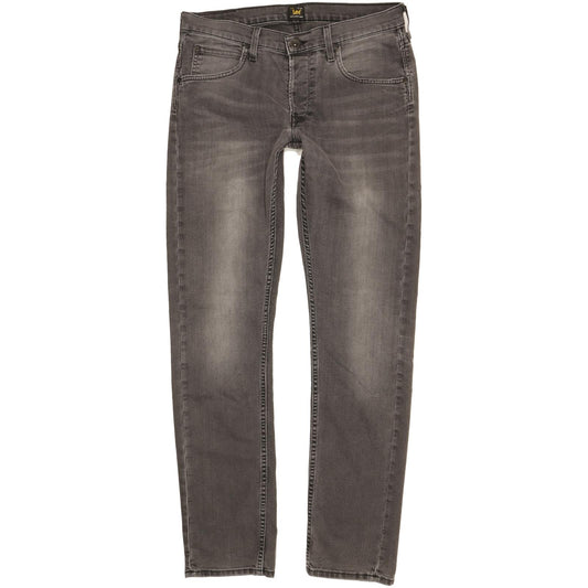 Lee Daren Men Grey Straight Slim Stretch Jeans W33 L33