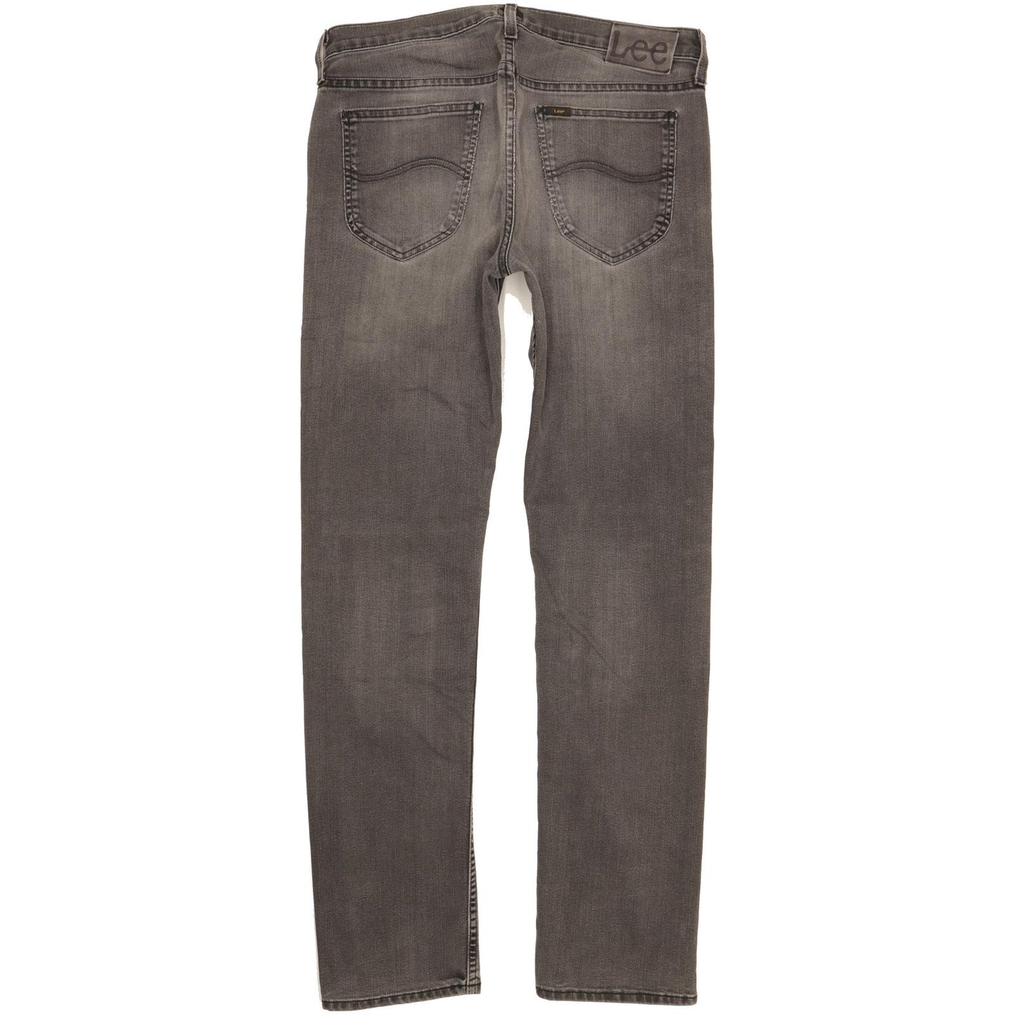 Lee Daren Men Grey Straight Slim Stretch Jeans W33 L33