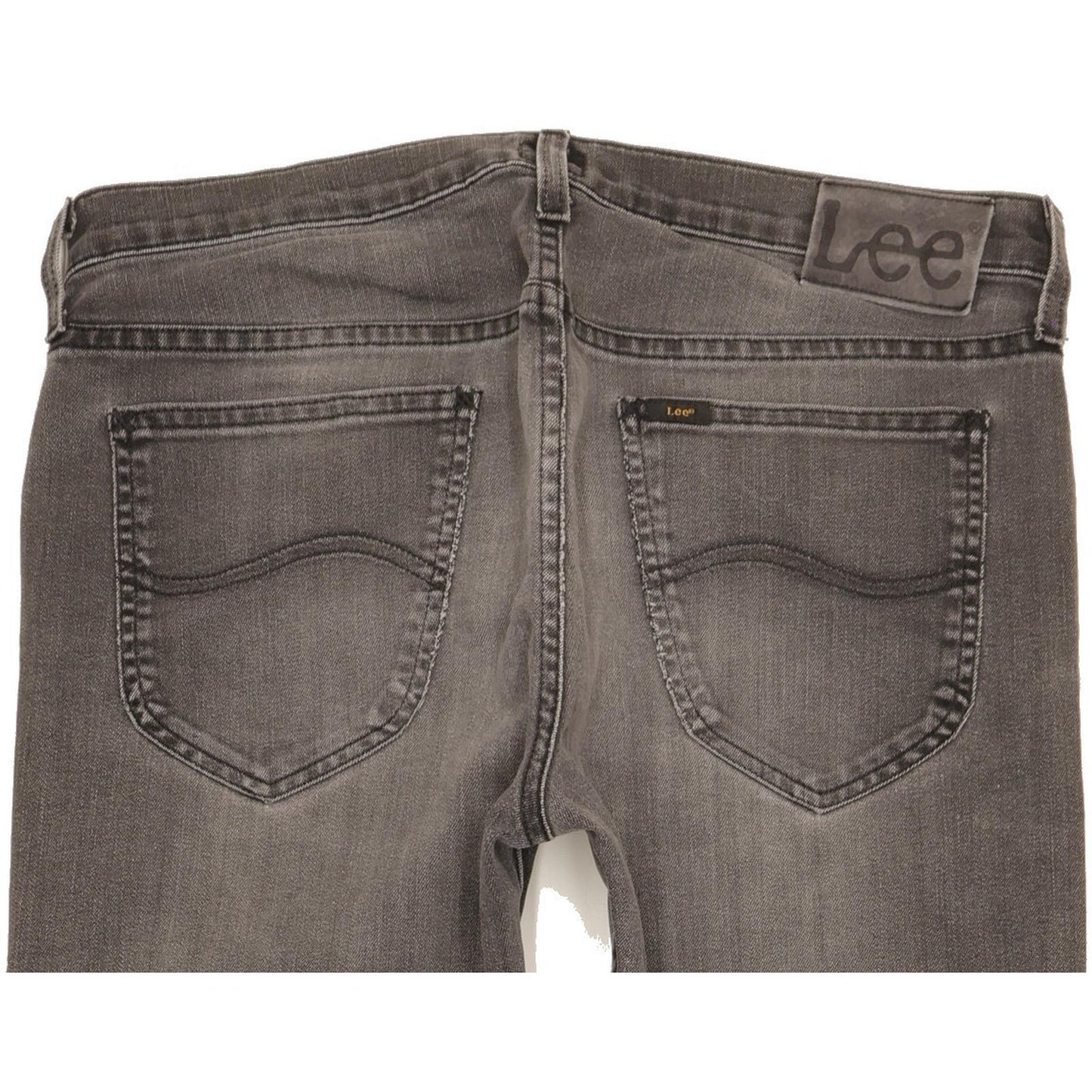 Lee Daren Men Grey Straight Slim Stretch Jeans W33 L33