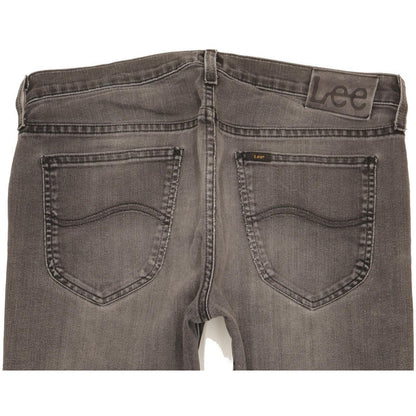 Lee Daren Men Grey Straight Slim Stretch Jeans W33 L33