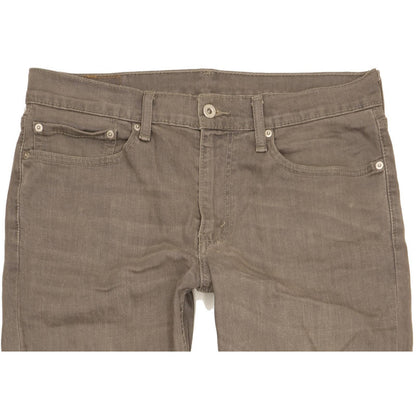 Levi's 511 Men Grey Straight Slim Stretch Jeans W34 L32