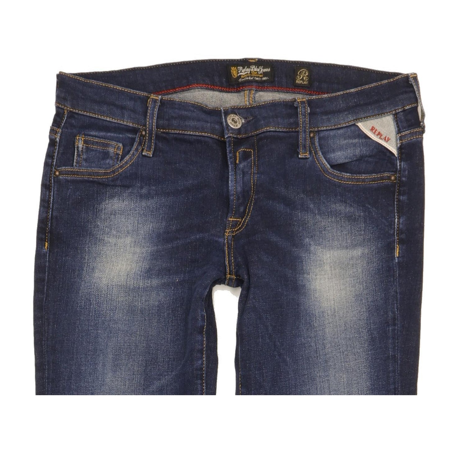 Replay Women Blue Bootcut Slim Stretch Jeans W29 L32