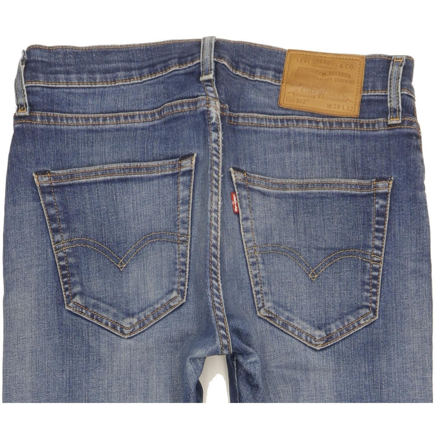 Levi's 512 Men Blue Tapered Slim Stretch Jeans W29 L32