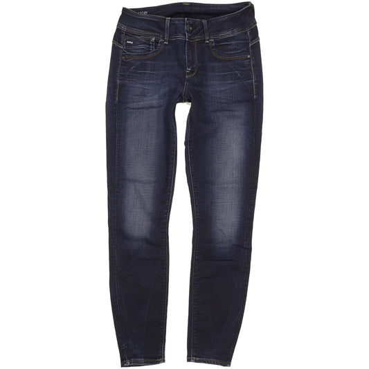 G-Star Lynn Women Blue Skinny Slim Stretch Jeans W28 L30