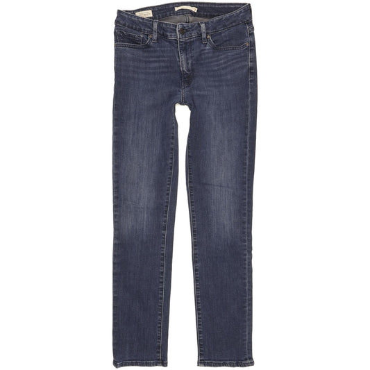 Levi's 712 Women Blue Straight Slim Stretch Jeans W29 L29