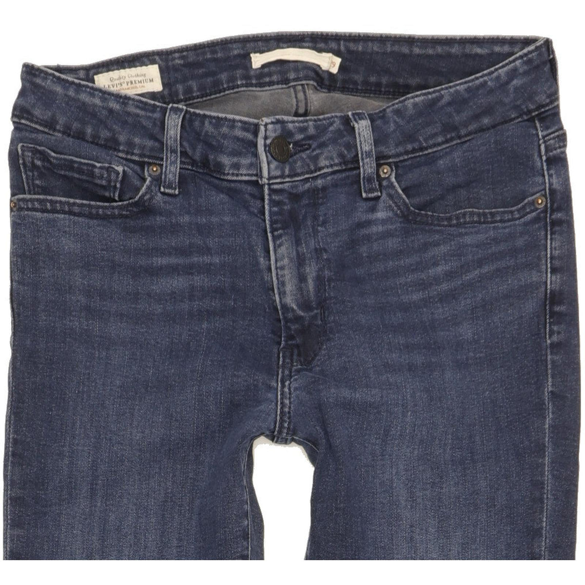 Levi's 712 Women Blue Straight Slim Stretch Jeans W29 L29