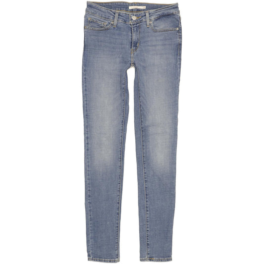 Levi's 711 Women Blue Skinny Slim Stretch Jeans W28 L31