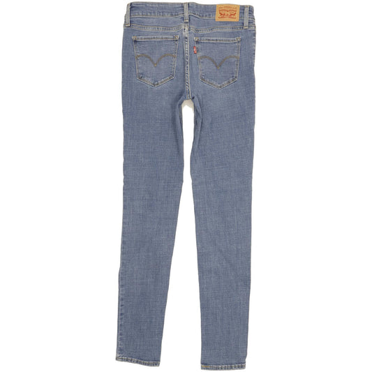 Levi's 711 Women Blue Skinny Slim Stretch Jeans W28 L31