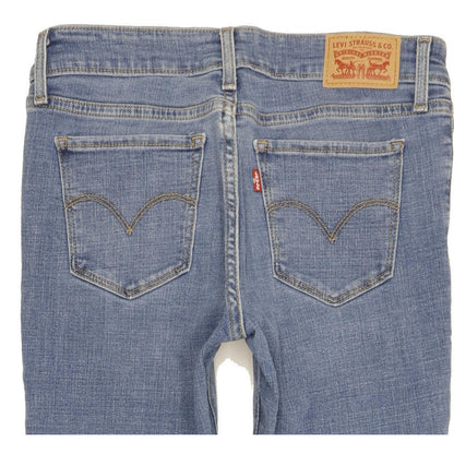 Levi's 711 Women Blue Skinny Slim Stretch Jeans W28 L31