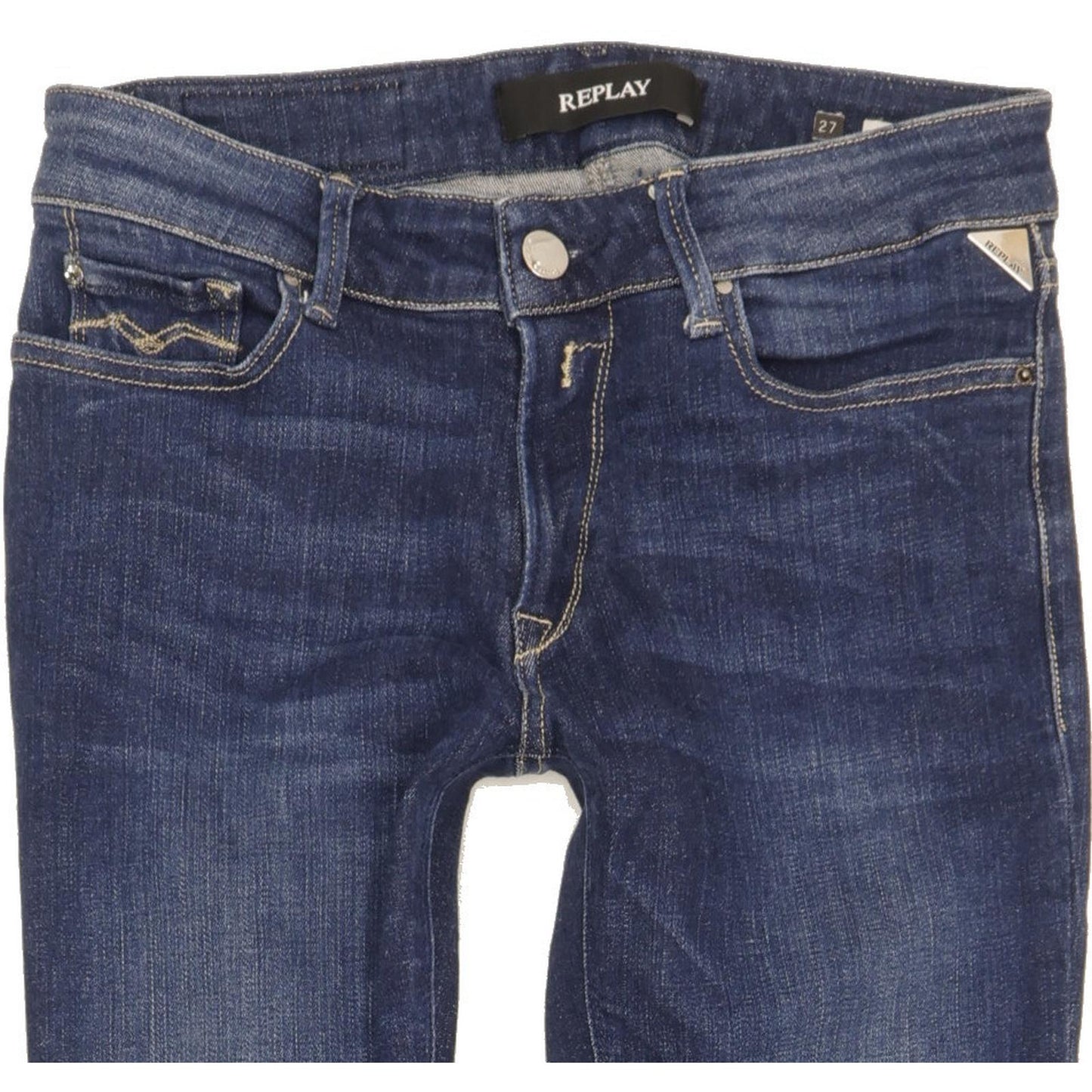 Replay Luz Women Blue Skinny Slim Jeans W27 L28