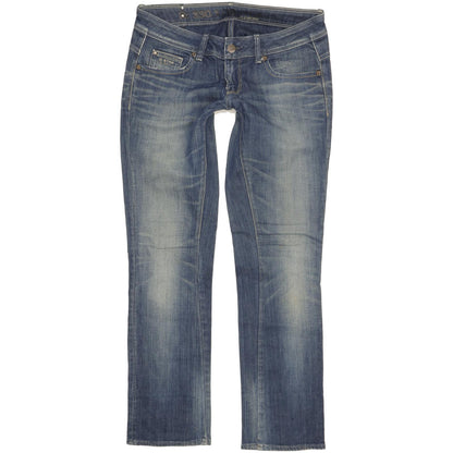 G-Star Women Blue Straight Slim Stretch Jeans W30 L31