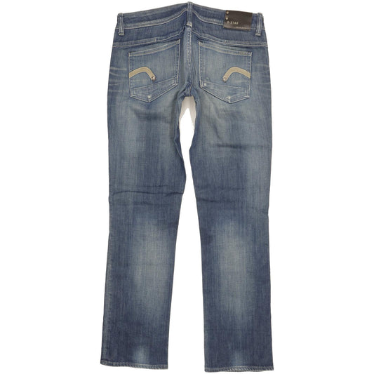 G-Star Women Blue Straight Slim Stretch Jeans W30 L31