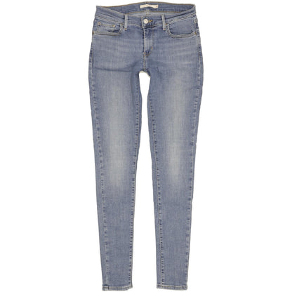 Levi's 710 Super Women Blue Skinny Slim Stretch Jeans W28 L32