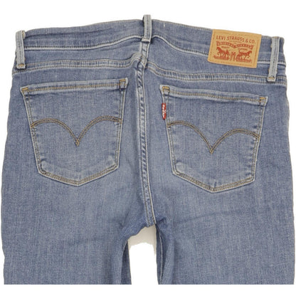 Levi's 710 Super Women Blue Skinny Slim Stretch Jeans W28 L32