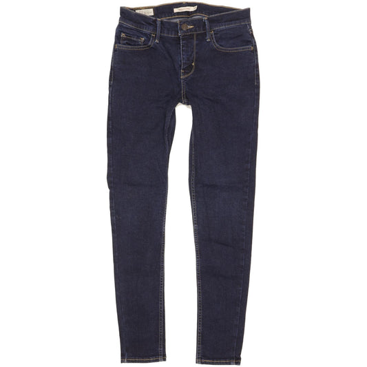 Levi's 710 Super Women Blue Skinny Slim Stretch Jeans W28 L28