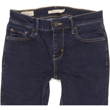 Levi's 710 Super Women Blue Skinny Slim Stretch Jeans W28 L28
