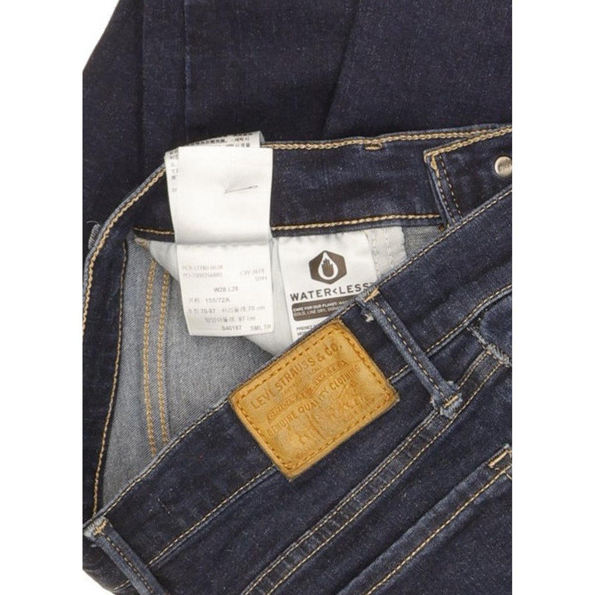 Levi's 710 Super Women Blue Skinny Slim Stretch Jeans W28 L28