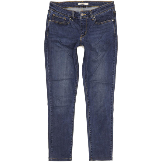 Levi's 711 Women Blue Skinny Slim Stretch Jeans W30 L29
