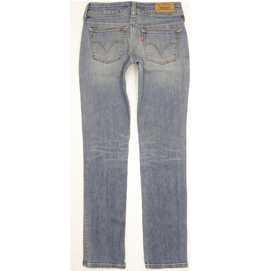 Levi's 571 Women Blue Straight Slim Stretch Jeans W26 L31