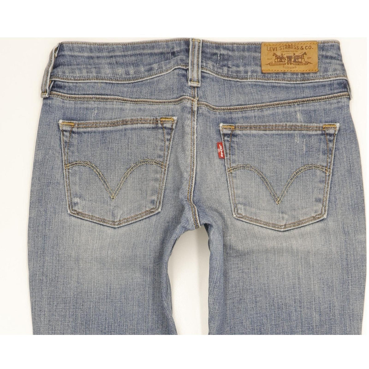 Levi's 571 Women Blue Straight Slim Stretch Jeans W26 L31