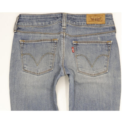 Levi's 571 Women Blue Straight Slim Stretch Jeans W26 L31