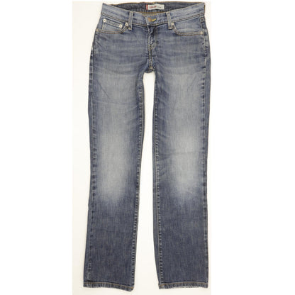 Levi's 528 Women Blue Straight Slim Stretch Jeans W27 L31