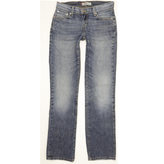 Levi's 528 Women Blue Straight Slim Stretch Jeans W27 L31