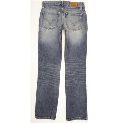 Levi's 528 Women Blue Straight Slim Stretch Jeans W27 L31
