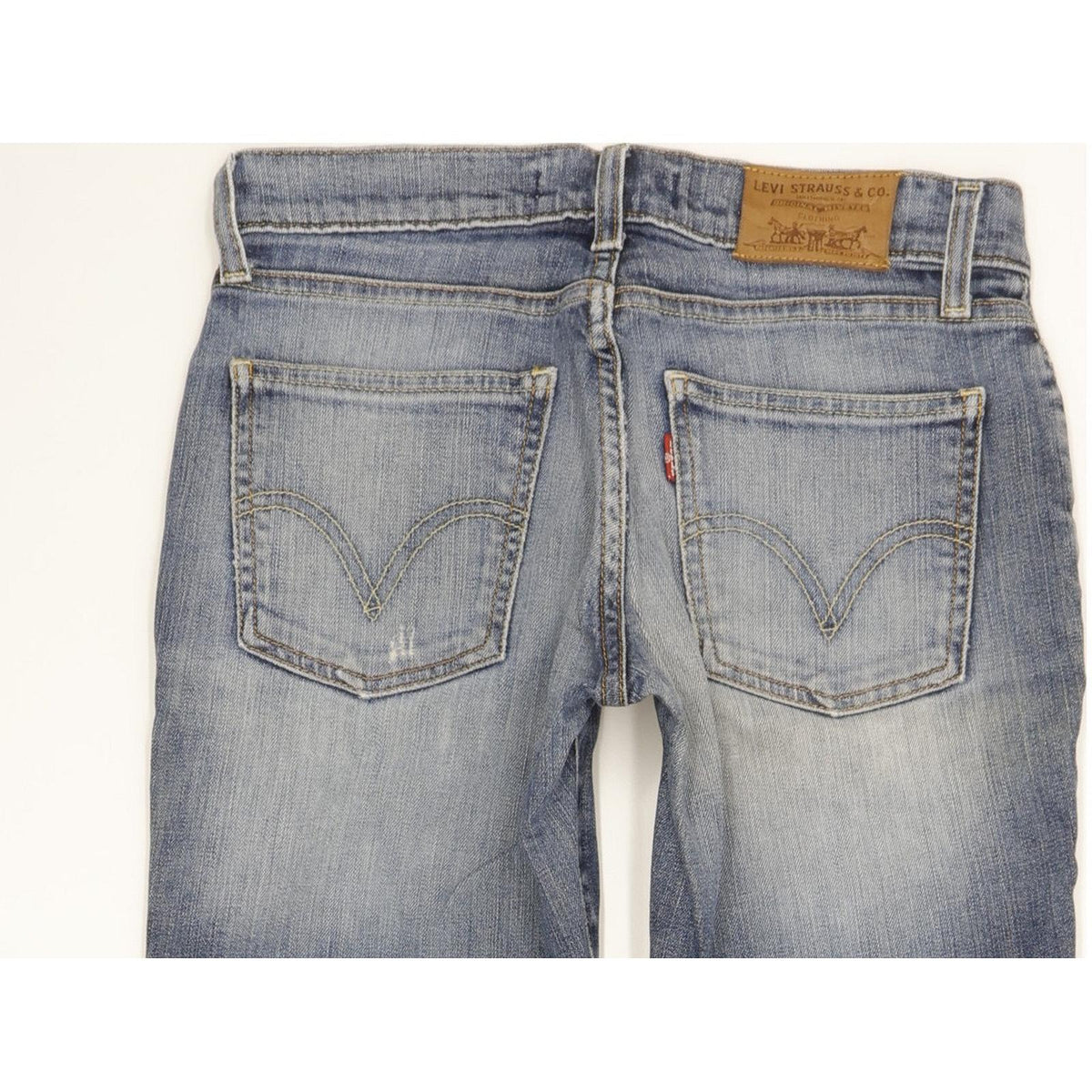 Levi's 528 Women Blue Straight Slim Stretch Jeans W27 L31