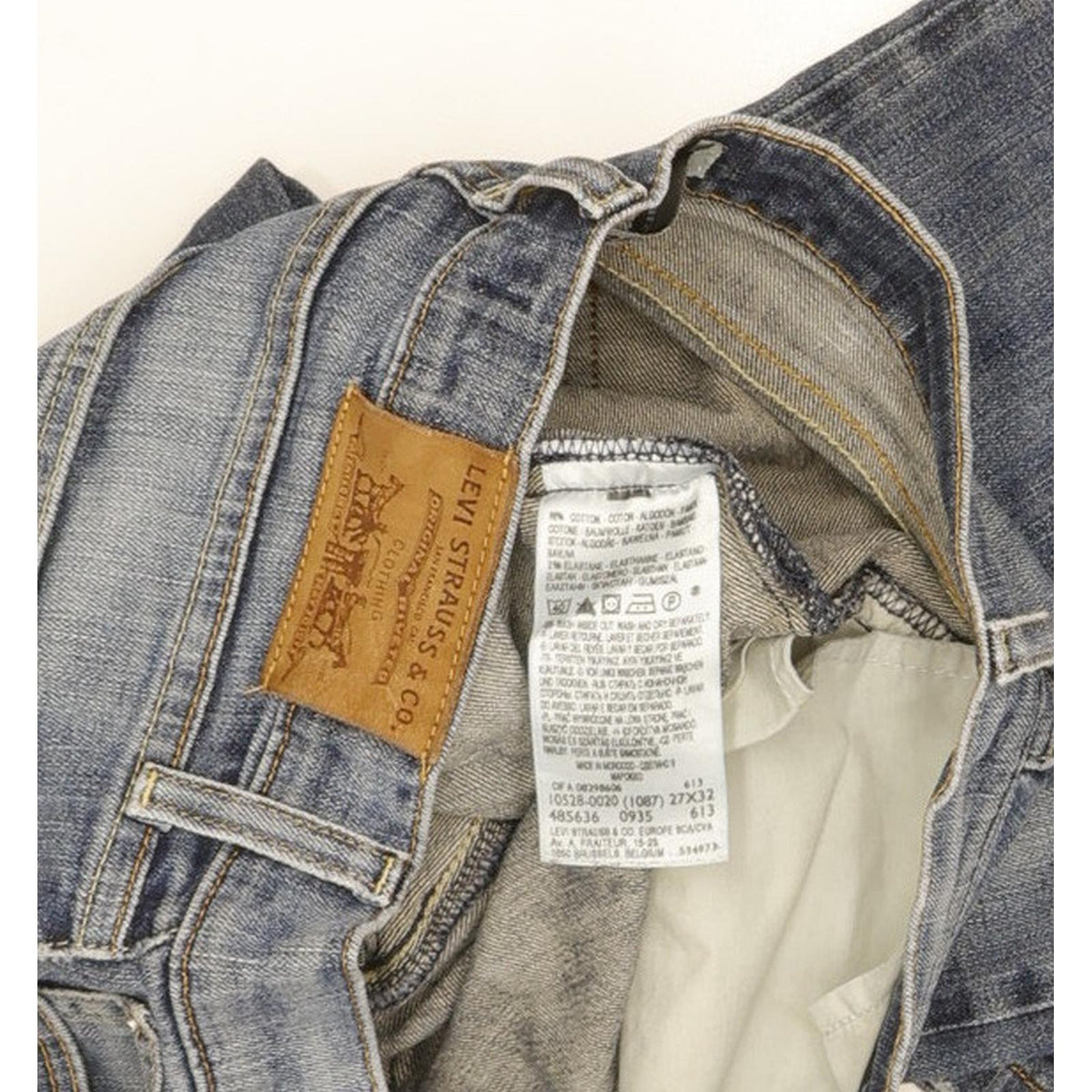Levi's 528 Women Blue Straight Slim Stretch Jeans W27 L31