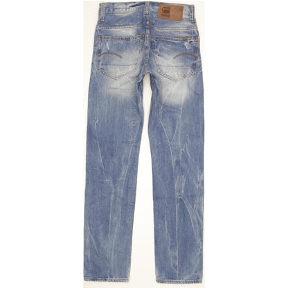 G-Star 3301 Men Blue Straight Slim Jeans W28 L32