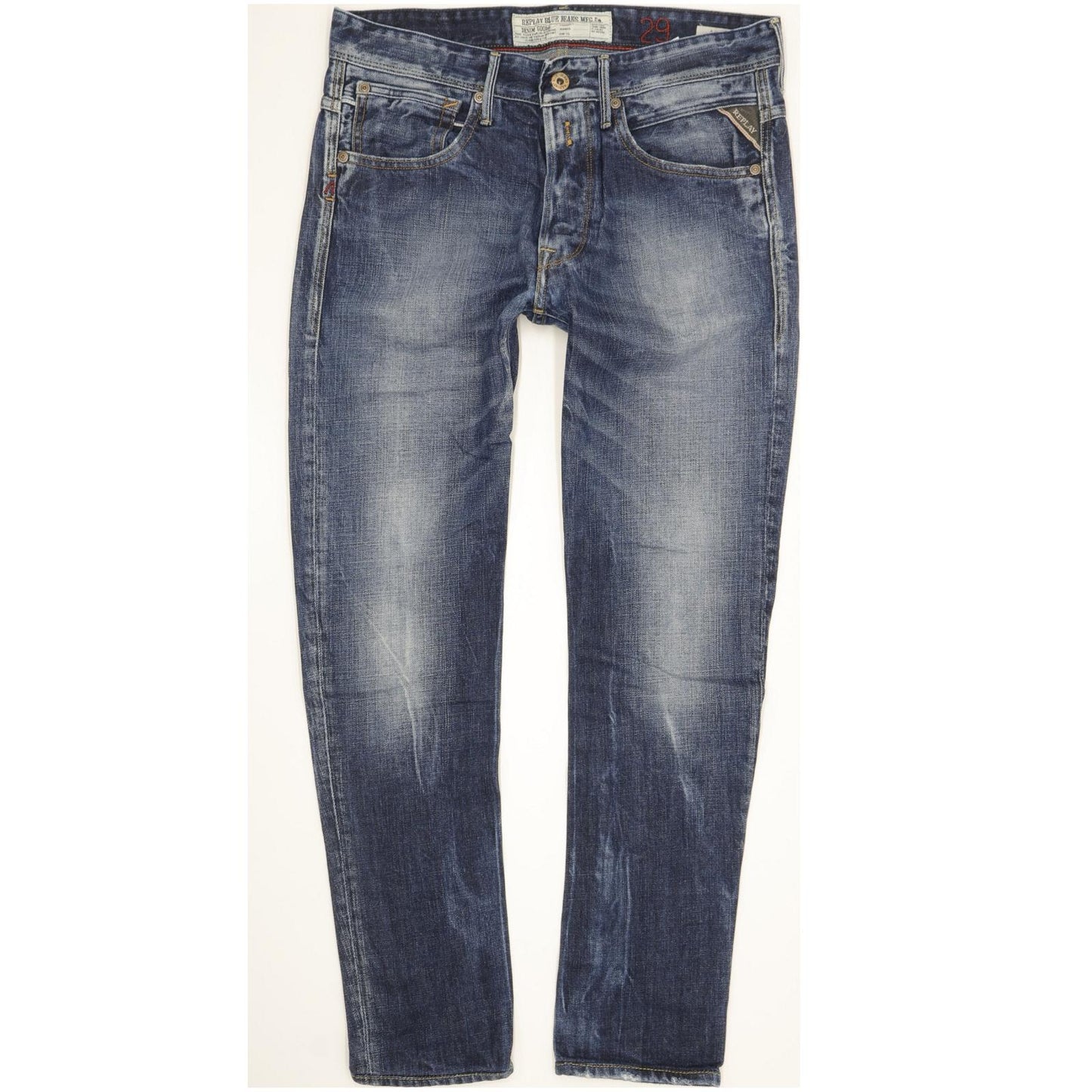 Replay Arottt Men Blue Skinny Slim Jeans W30 L29