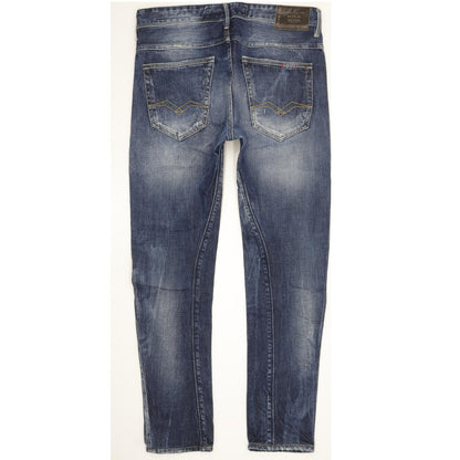 Replay Arottt Men Blue Skinny Slim Jeans W30 L29