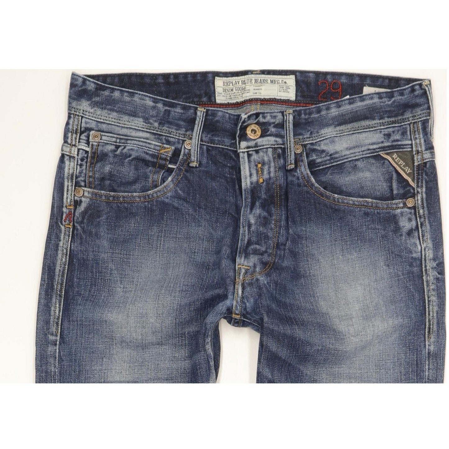 Replay Arottt Men Blue Skinny Slim Jeans W30 L29