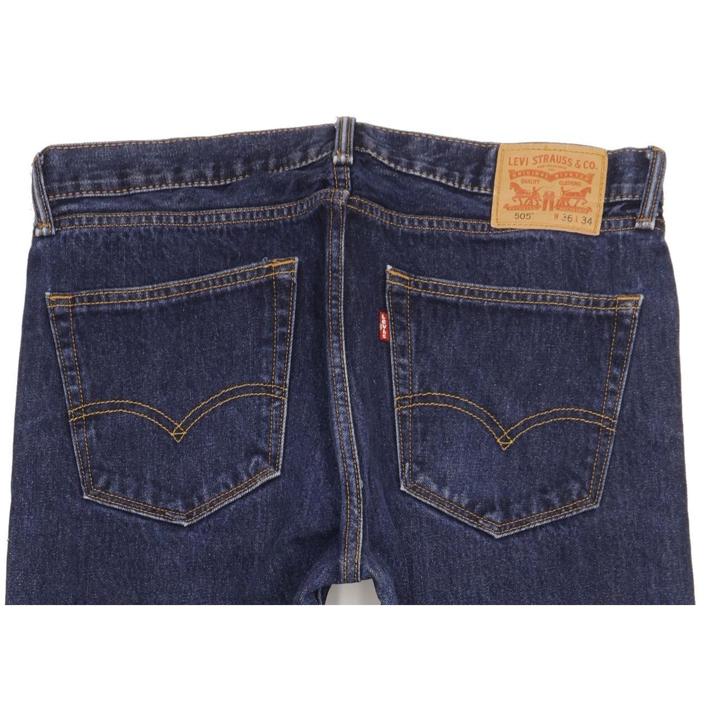 Levi's 505 Men Blue Straight Regular Jeans W36 L30