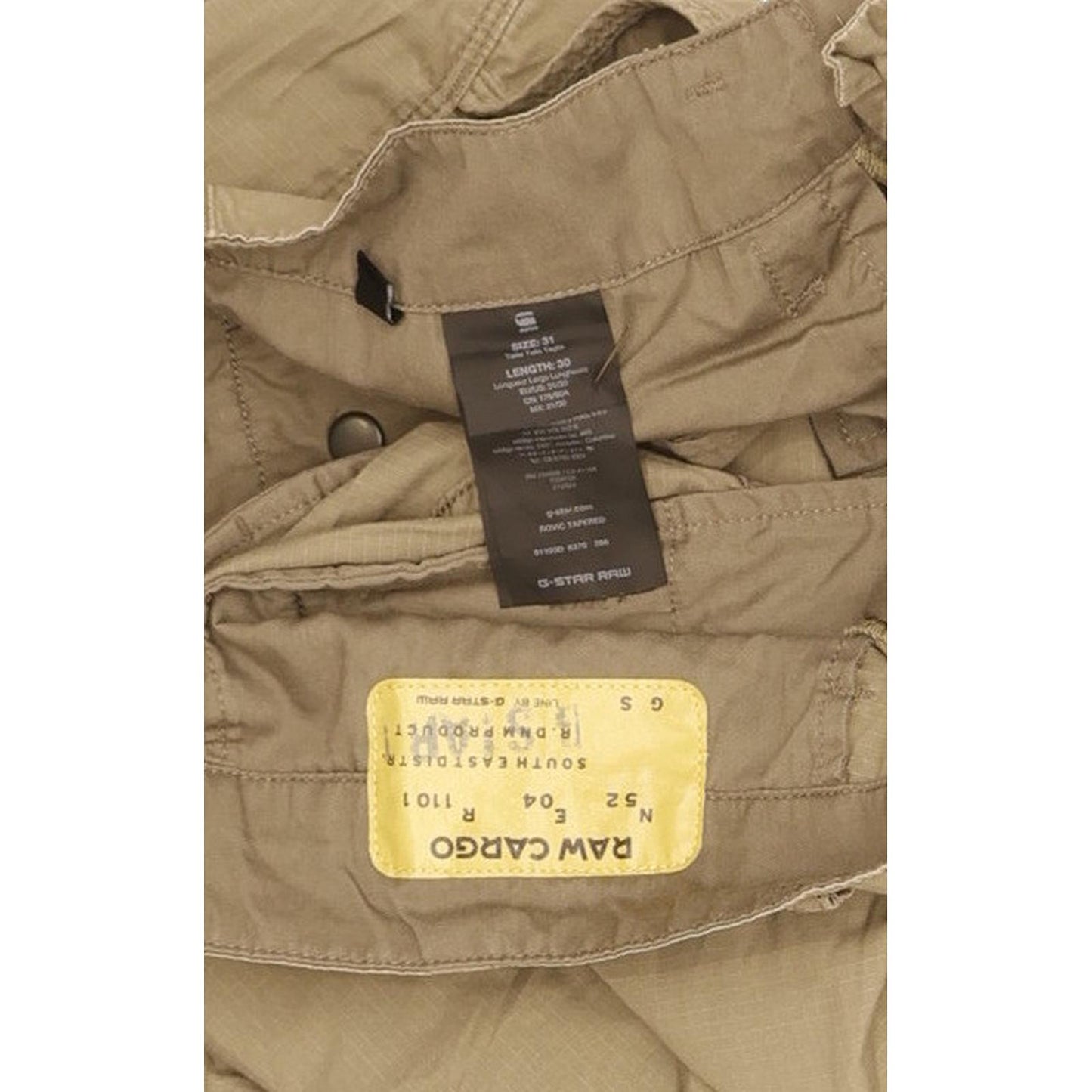 G-Star Rovic Men Beige Tapered Loose Trousers W31 L30