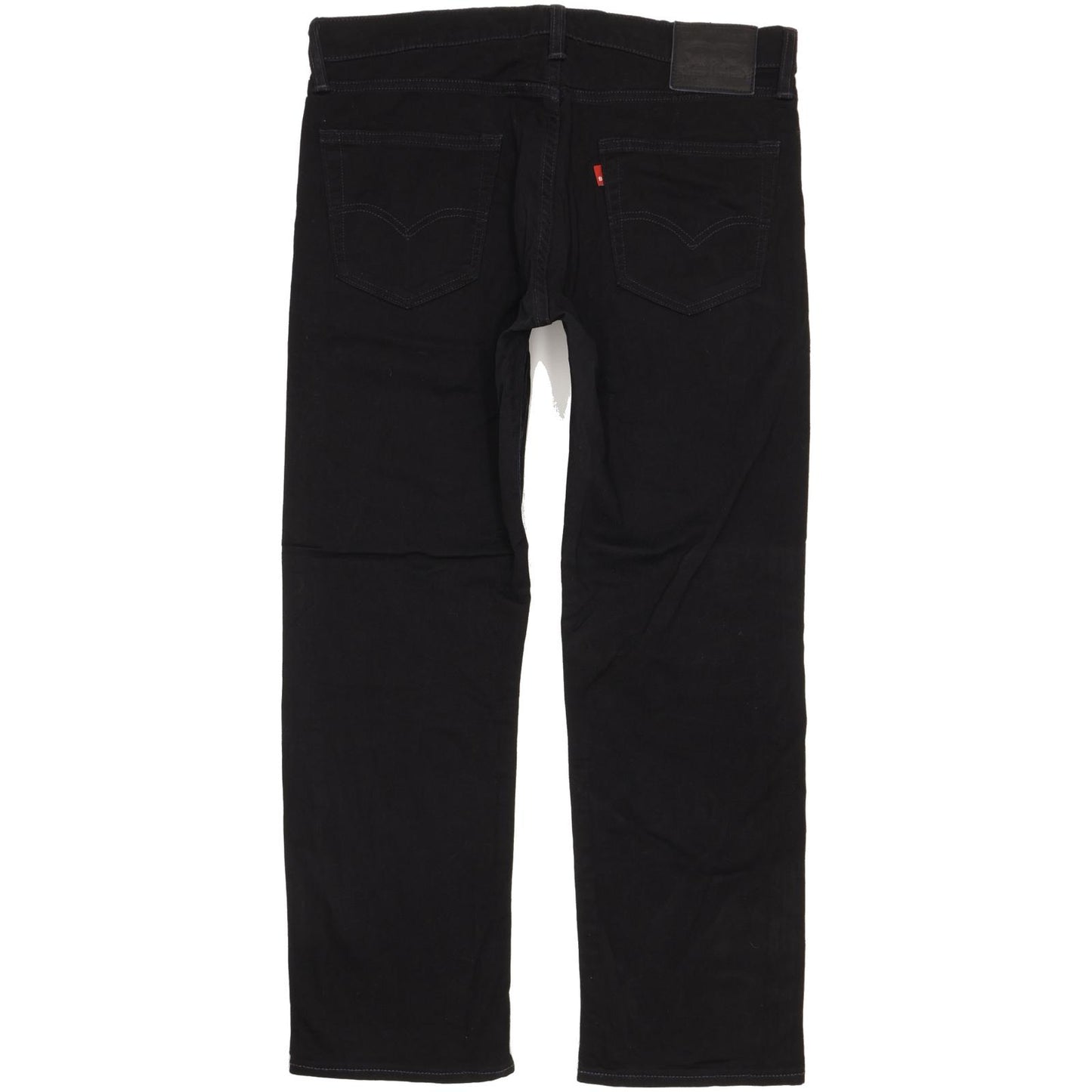 Levi's 504 Men Black Straight Regular Stretch Jeans W34 L29