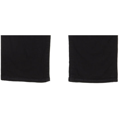 Levi's 504 Men Black Straight Regular Stretch Jeans W34 L29