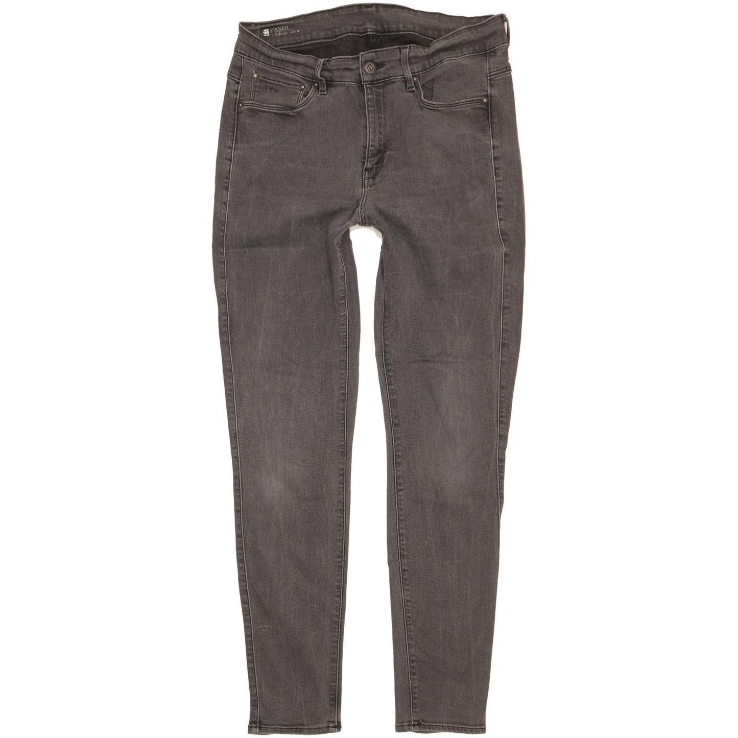 G-Star 3301 Ultra Women Grey Skinny Slim Stretch Jeans W32 L32