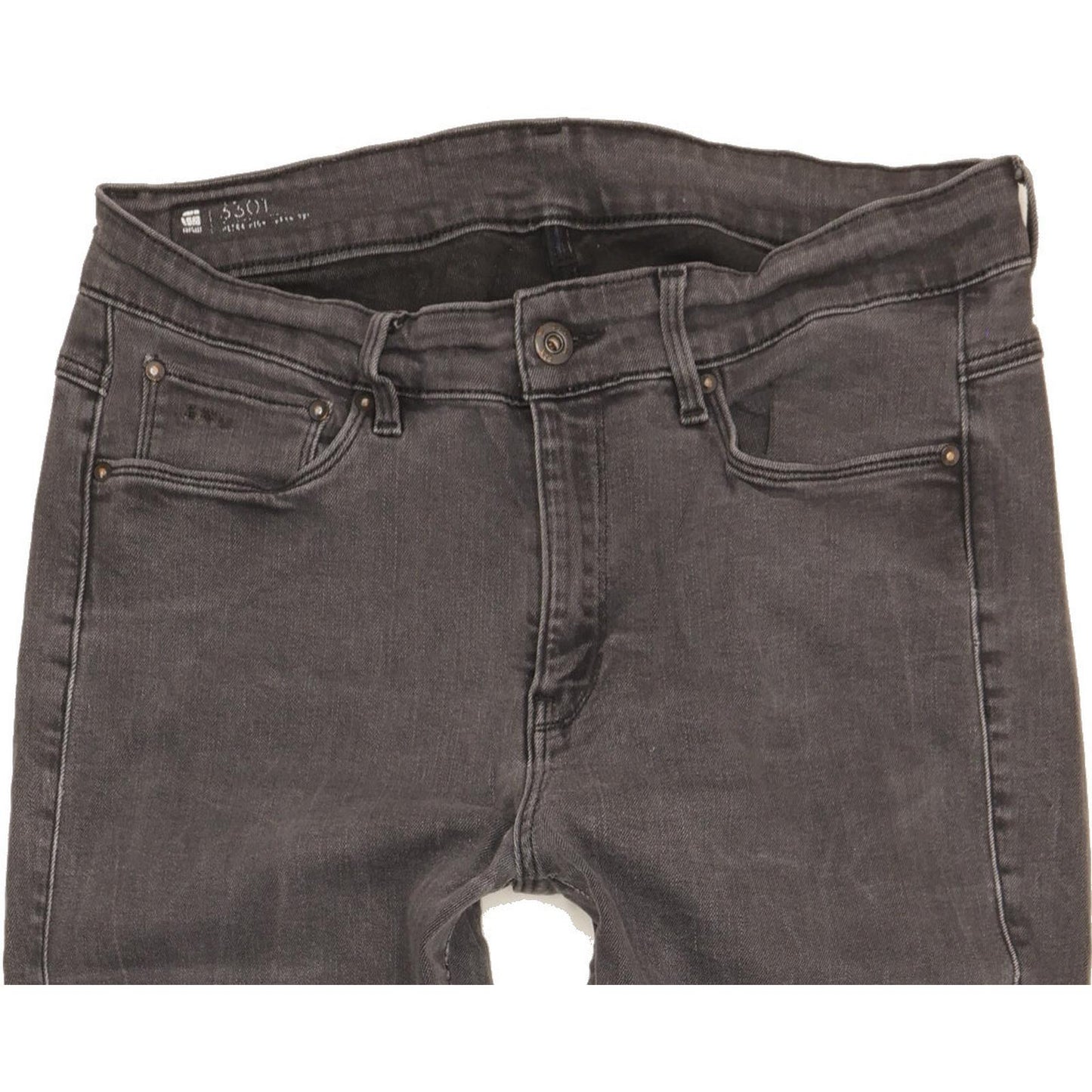 G-Star 3301 Ultra Women Grey Skinny Slim Stretch Jeans W32 L32